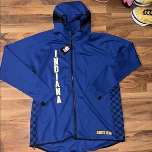 New Nike Indiana Pacers Team Issue Hooded Jacket